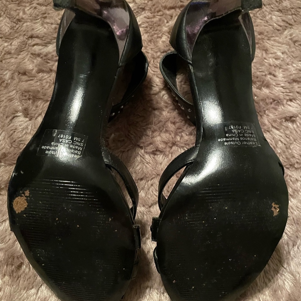 Black espadrilles! Size 7.5 - Picture 3 of 3